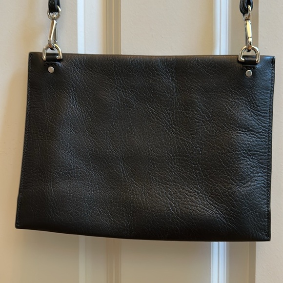 Shinola Detroit Black Leather Slim Crossbody - Picture 5 of 12